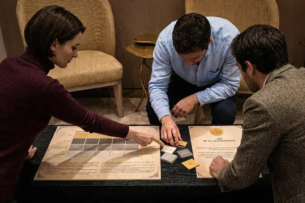 Jeu de piste sur mesure conçu par Les Francs Limiers pour la Maison Ruinart, à Reims